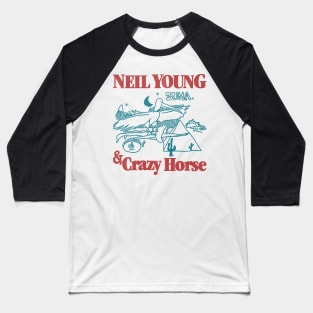 classic 70s  neil young & crazy horse fanmade Baseball T-Shirt